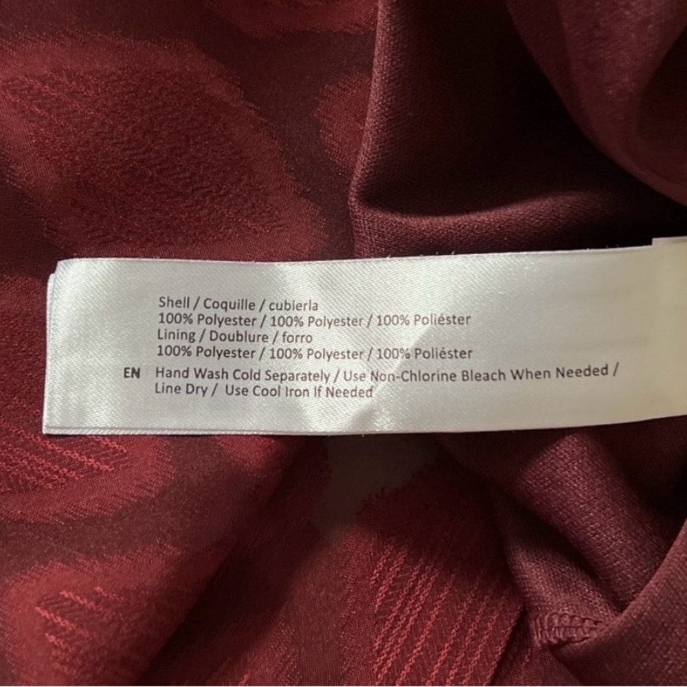 Band of the Free Lila Merlot Red Geometric Midi Slipdress New S - Picture 5 of 8